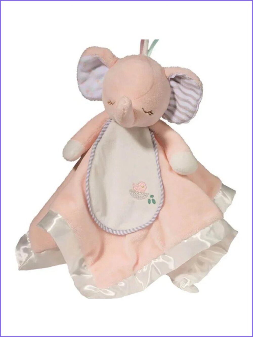 Douglas Baby Lil' Snuggler Pink Elephant  Lovey Blanket Plush New w/ Tag